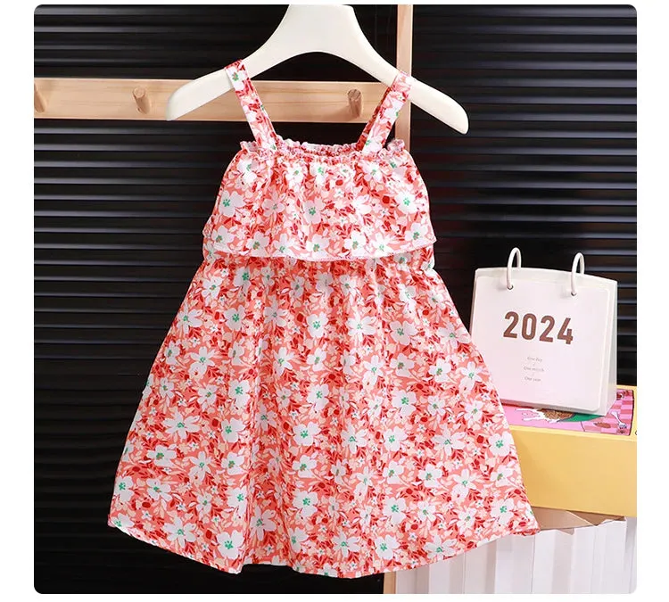 Children Sling Dress Casual Summer Kids Holiday Clothing 547903 140CM