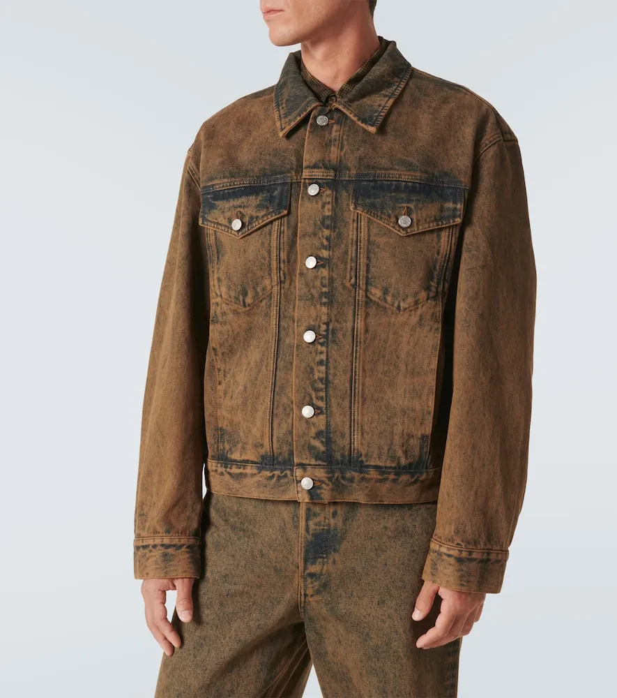 Dries Van Noten Distressed denim jacket