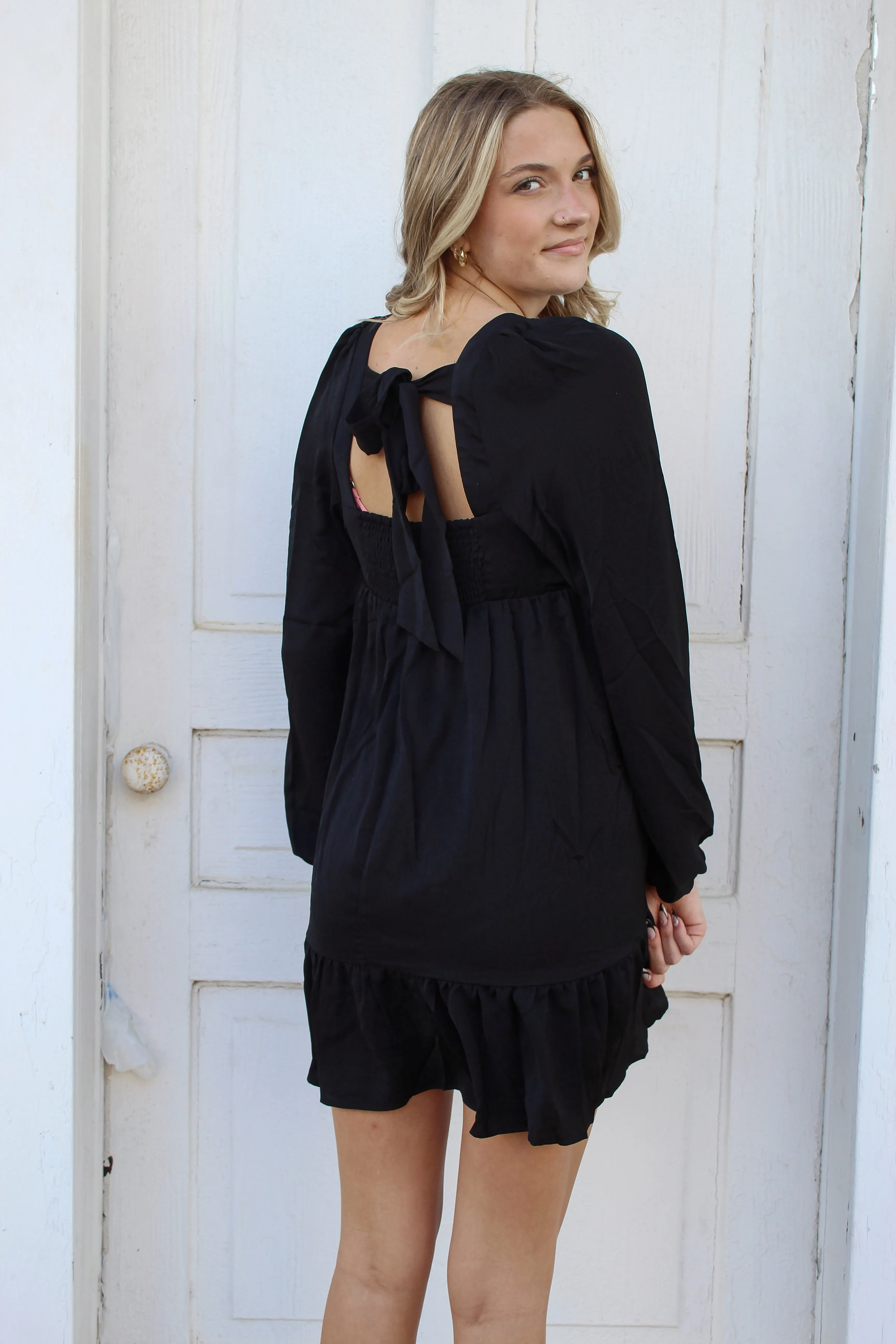 Little Black Bow Dress