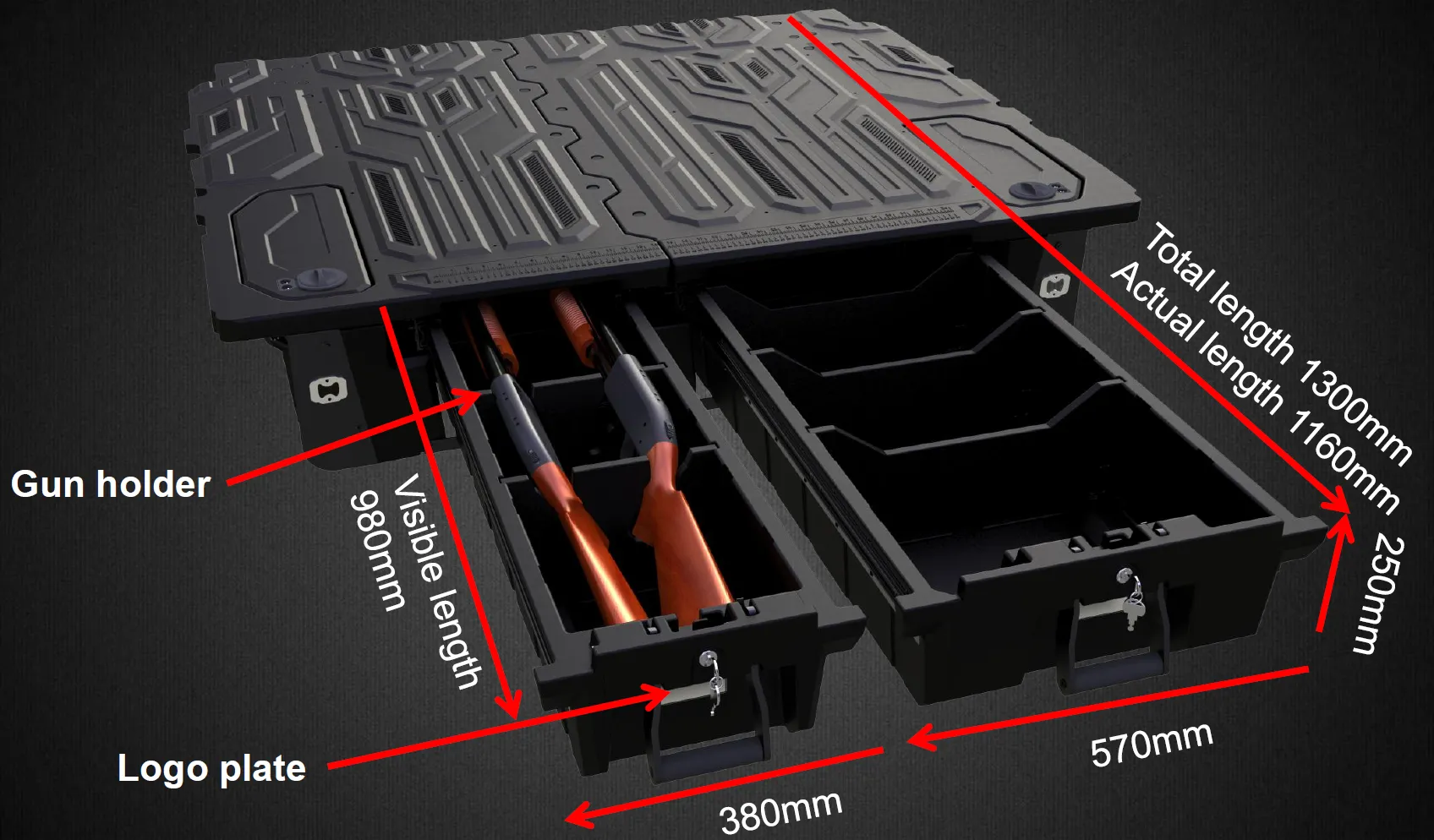 Mazda BT50 DC 2021  Weatherproof Drawer System