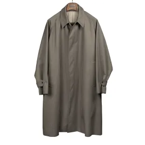 Walker coat in putty grey Britsh cavalry twill wool