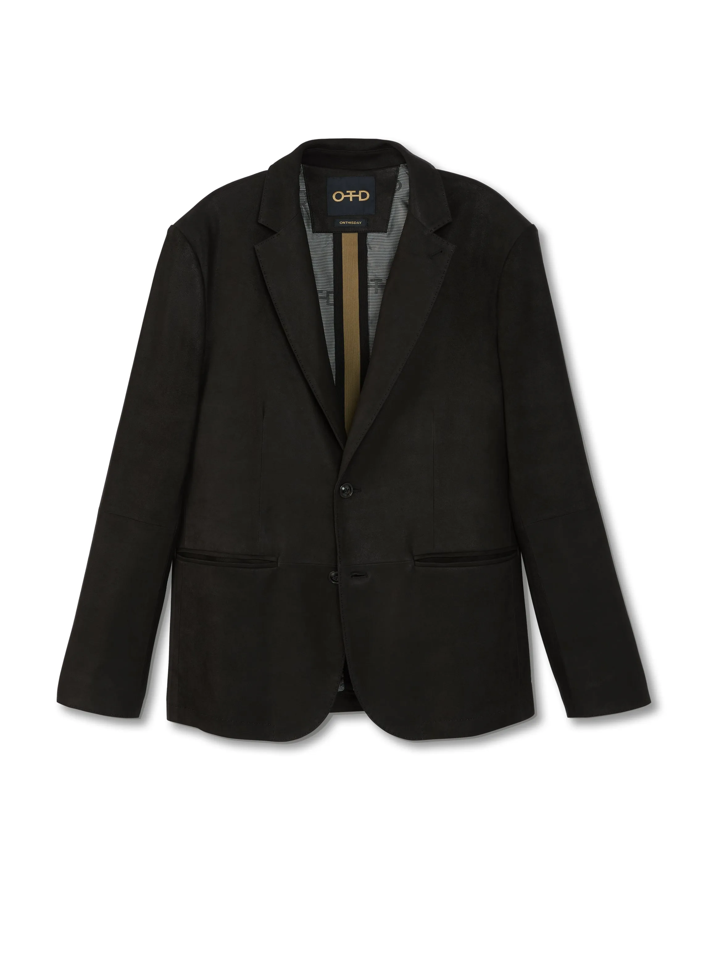 Waxed Suede Blazer